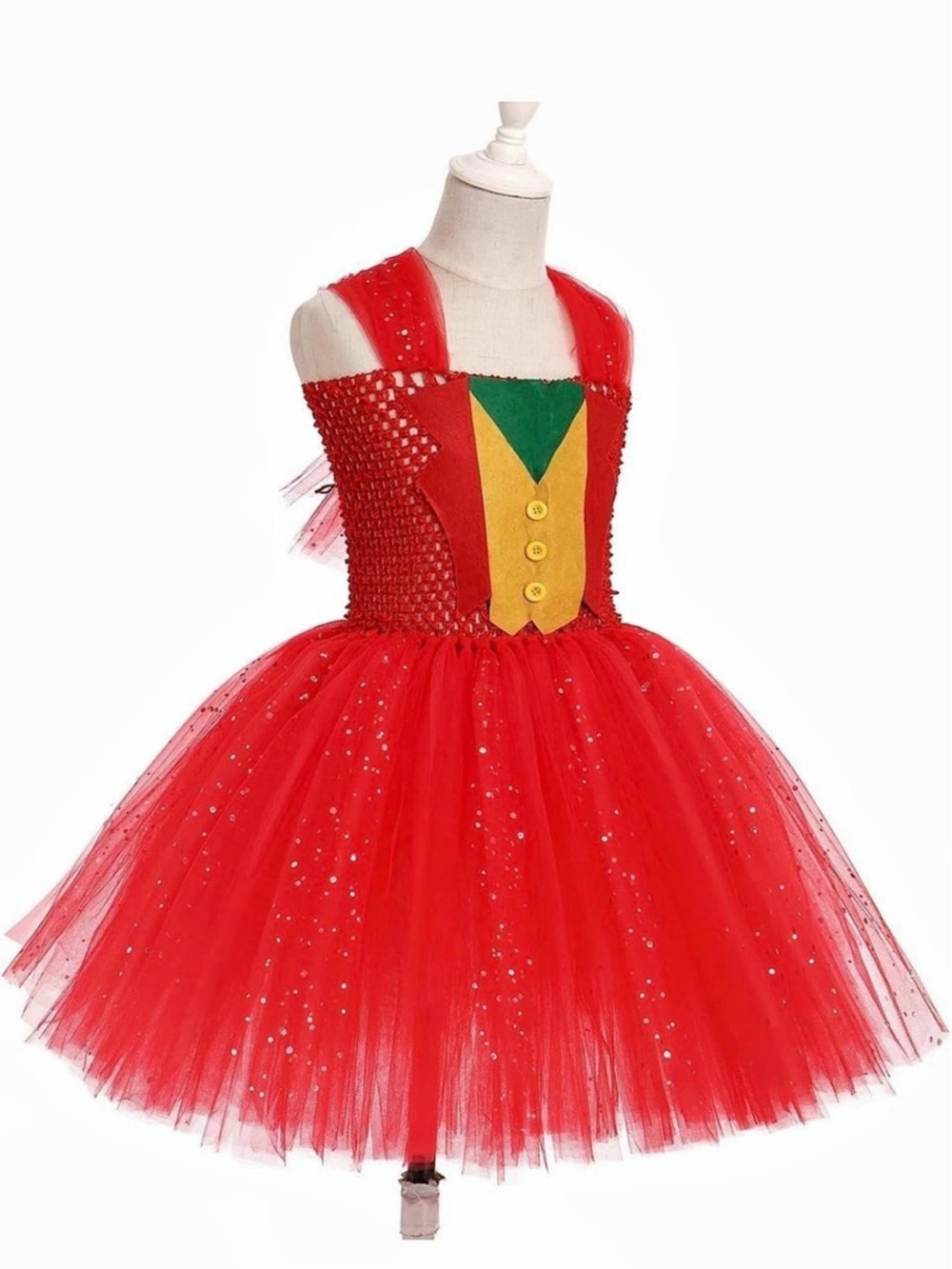 NWT Girl’s Ringmaster Circus Tulle Costume Dress with Sequins